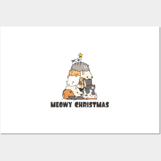 Meowy Christmas Posters and Art